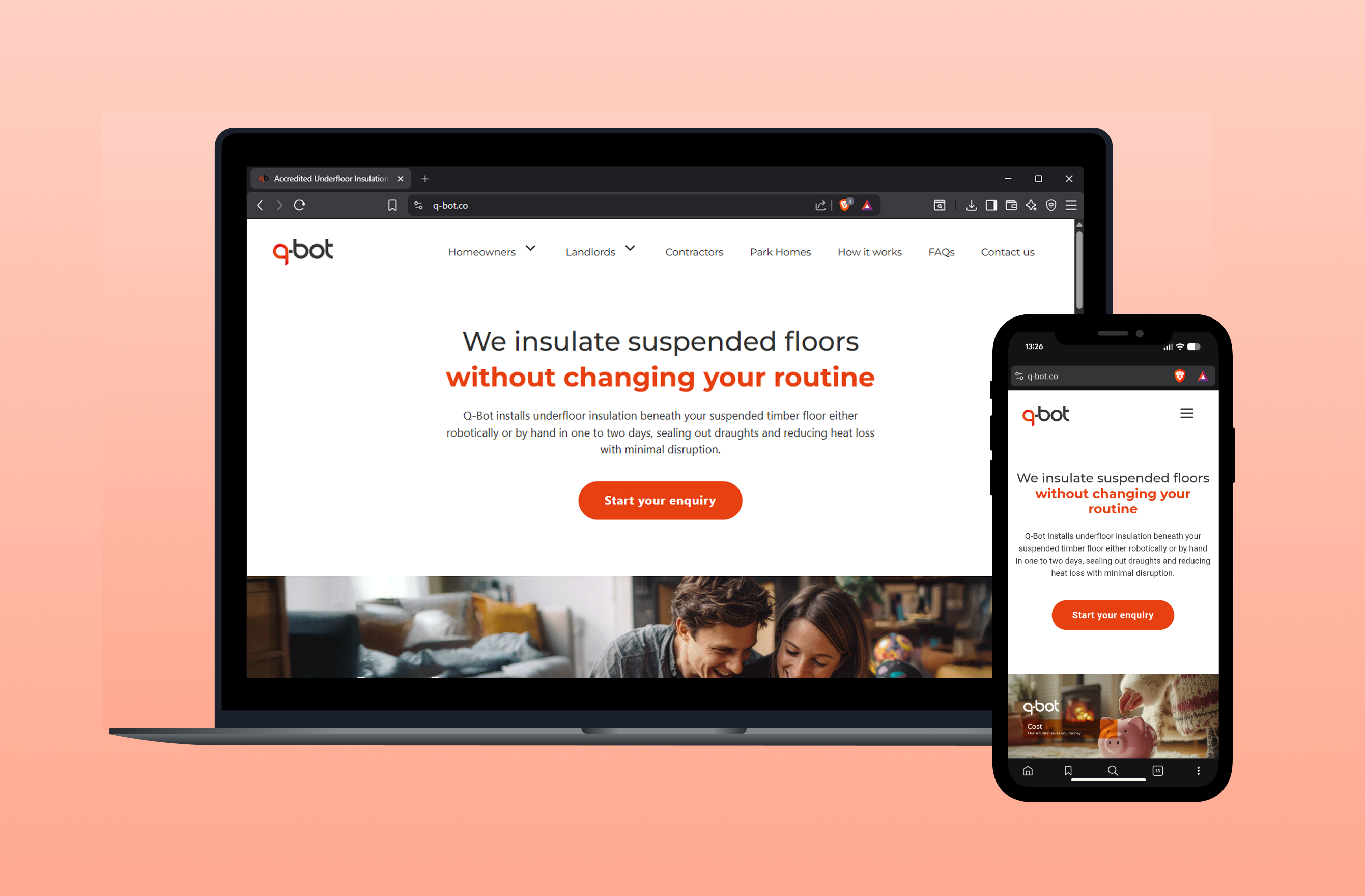 Web homepage redesign